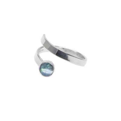 Anello doppietto opale da 5 mm