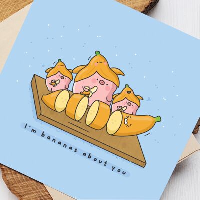 Cute Banana Split card
