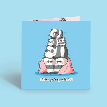 Carte Panda | Carte d'amitié | Carte de voeux 1