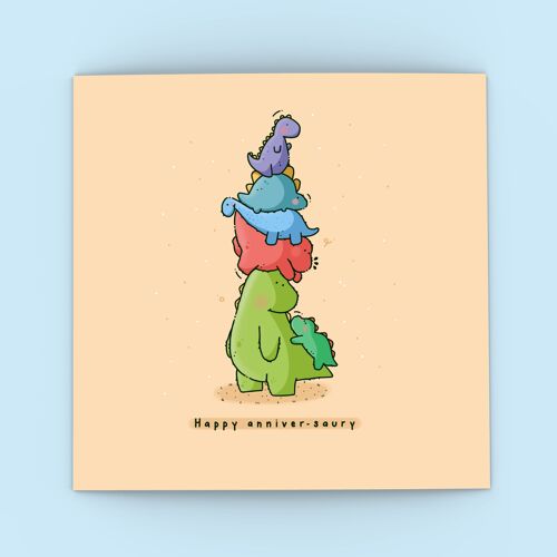 Cute Dinosaur Anniversary card | Cute Greeting Cards