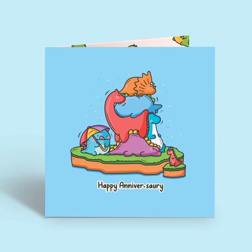 Dinosaur Anniversary Card | Greeting Card