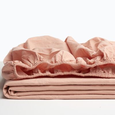 Soft Coral Fitted Sheet