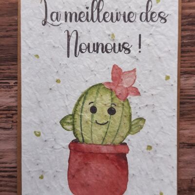 Plantable card – The best of the nannies!