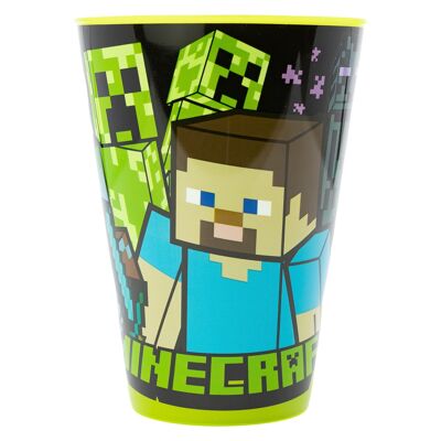 STOR GLASS EASY LARGE 430 ML MINECRAFT