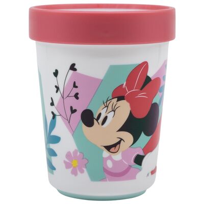 STOR NON-SLIP GLASS PREMIUM BICOLOR 260 ML MINNIE MOUSE BEING MORE MINNIE