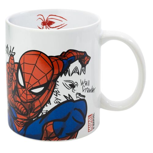 STOR TAZA CERAMICA 325 ML EN CAJA REGALO SPIDERMAN URBAN WEB