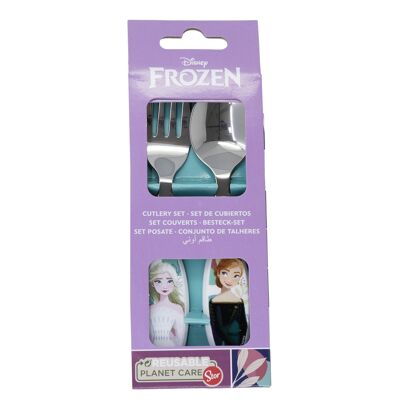 STOR SET CUBIERTOS METALICOS 2 PCS FROZEN TRUST THE JOURNEY