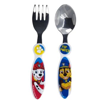 STOR SET COUVERTS METAL 2 PCS PAW PATROL PUP POWER