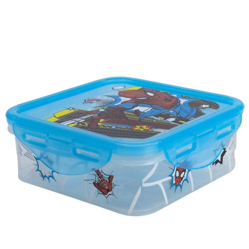 STOR RECIPIENTE CUADRADO 500 ML SPIDERMAN ARACHNID GRID