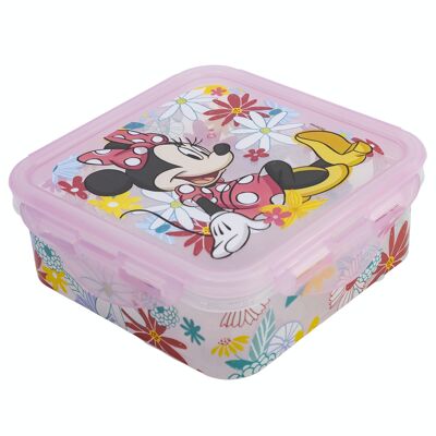 STOR SQUARE CONTAINER 500 ML MINNIE MOUSE SPRING LOOK