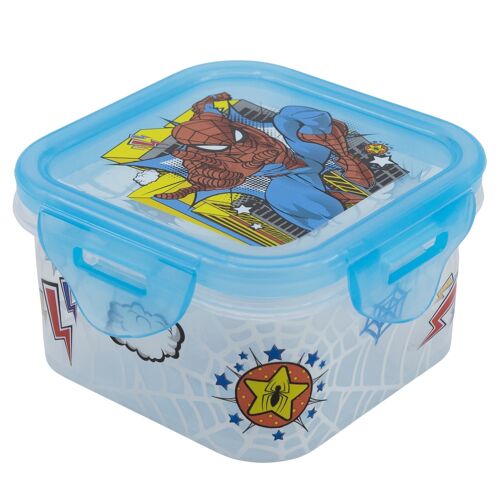 STOR RECIPIENTE CUADRADO 290 ML SPIDERMAN ARACHNID GRID