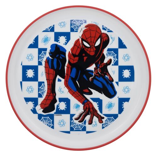 STOR PLATO ANTIDESLIZANTE PREMIUM BICOLOR SPIDERMAN ARACHNID GRID