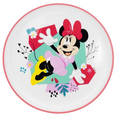 STOR ASSIETTE ANTIDÉRAPANTE PREMIUM BICOLORE MINNIE MOUSE BEING MORE MINNIE