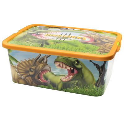 AUFBEWAHRUNGSBOX CLICK 13 L DINOSAURIER