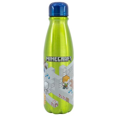 BOUTEILLE EN ALUMINIUM STOR POUR ENFANTS 600 ML MINECRAFT ISOMÉTRIQUE