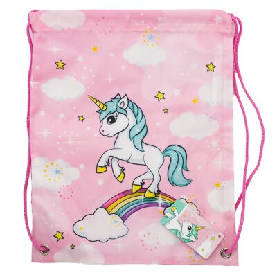 STOR SNACK BAG UNICORN RAINBOW