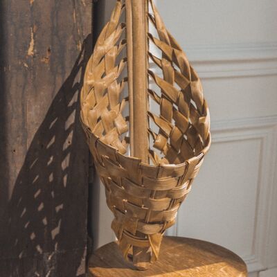 Woven palm basket