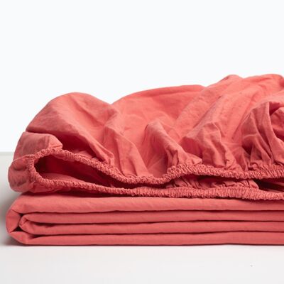 Coral Fitted Sheet