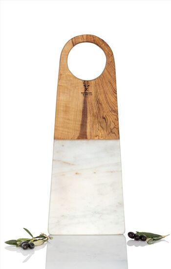 Planche bois d'olivier+marbre (FLORA) 1