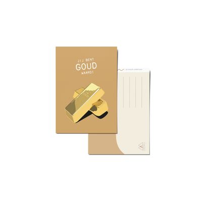 Karte „Gold wert“