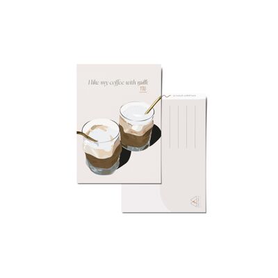 Card 'I like my coffee with you'