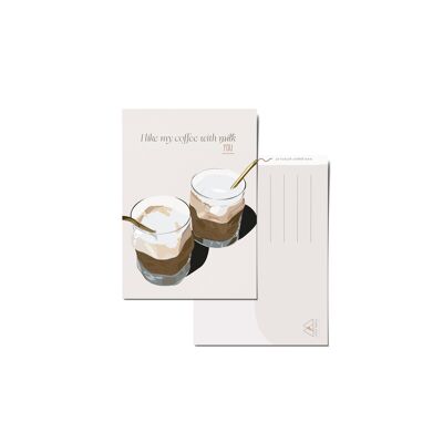 Card 'I like my coffee with you'