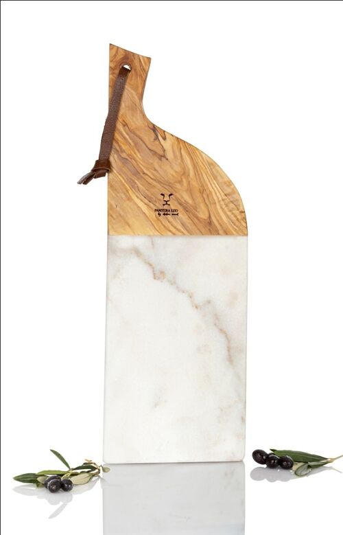 Planche bois d'olivier+marbre (CESAR)