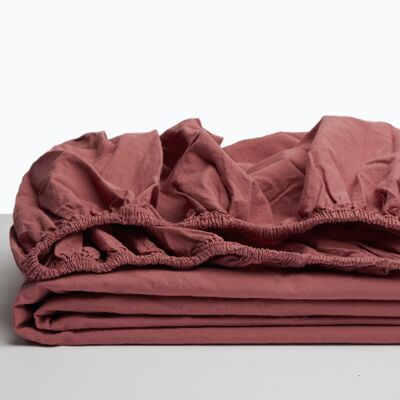 Smokey Red Fitted Sheet