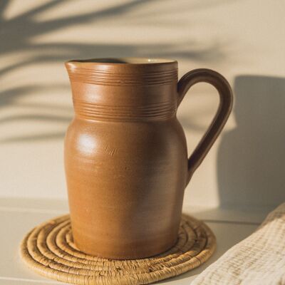 Stoneware pitcher