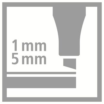 Feutres pointe biseautée - Boîte métal x 20 STABILO Pen 68 MAX ARTY 8
