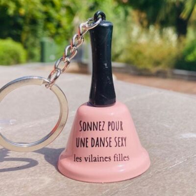"Ring for a Sexy Dance" bell keyring