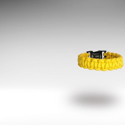 Bracelet paracorde Rubberducky boucle jaune
