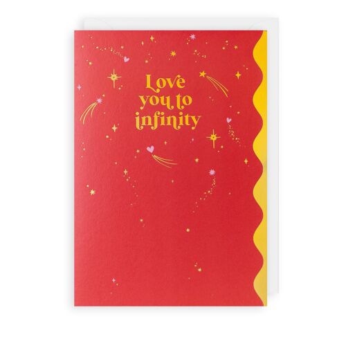 Love Stars Valentine Engagement Wedding Card