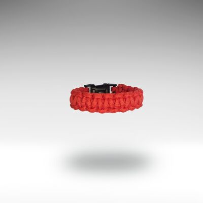 Bracelet Paracord Boucle Rouge Ecarlate