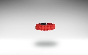 Bracelet Paracord Boucle Rouge Ecarlate 1