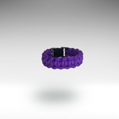Bracelet Paracord Boucle Violet Acide