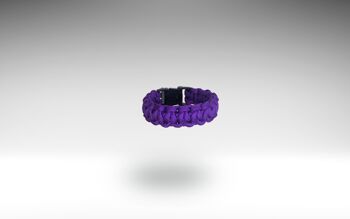 Bracelet Paracord Boucle Violet Acide 1