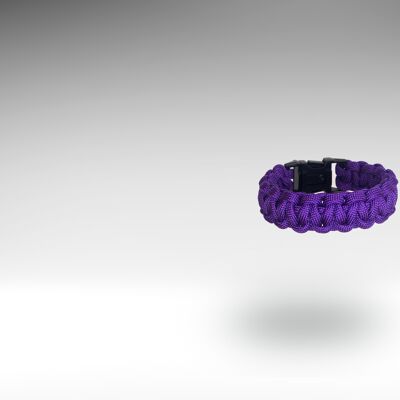 Bracelet Paracord Boucle Violet Acide