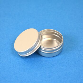 Boîtes de baume à lèvres en aluminium à visser de 15 ml de Nutley - 200 7