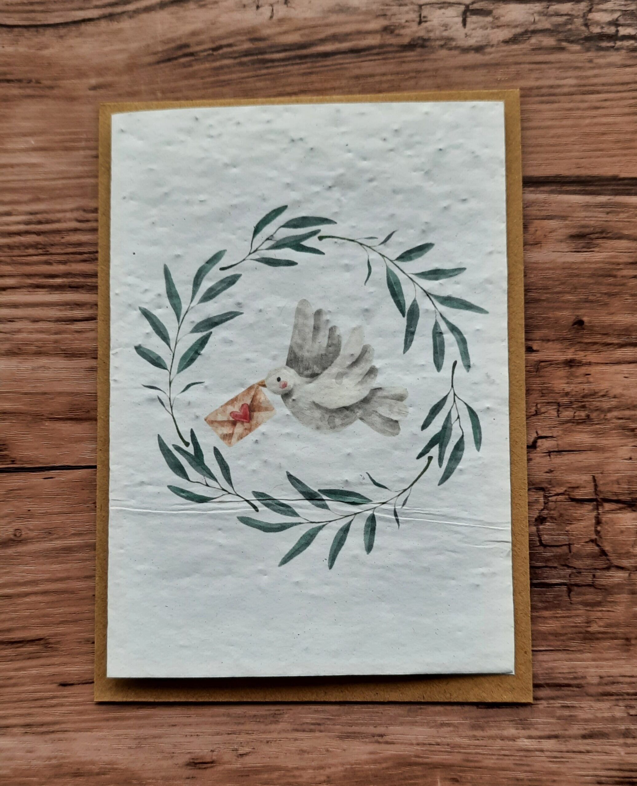 Biglietto piantabile – Colomba Comunione