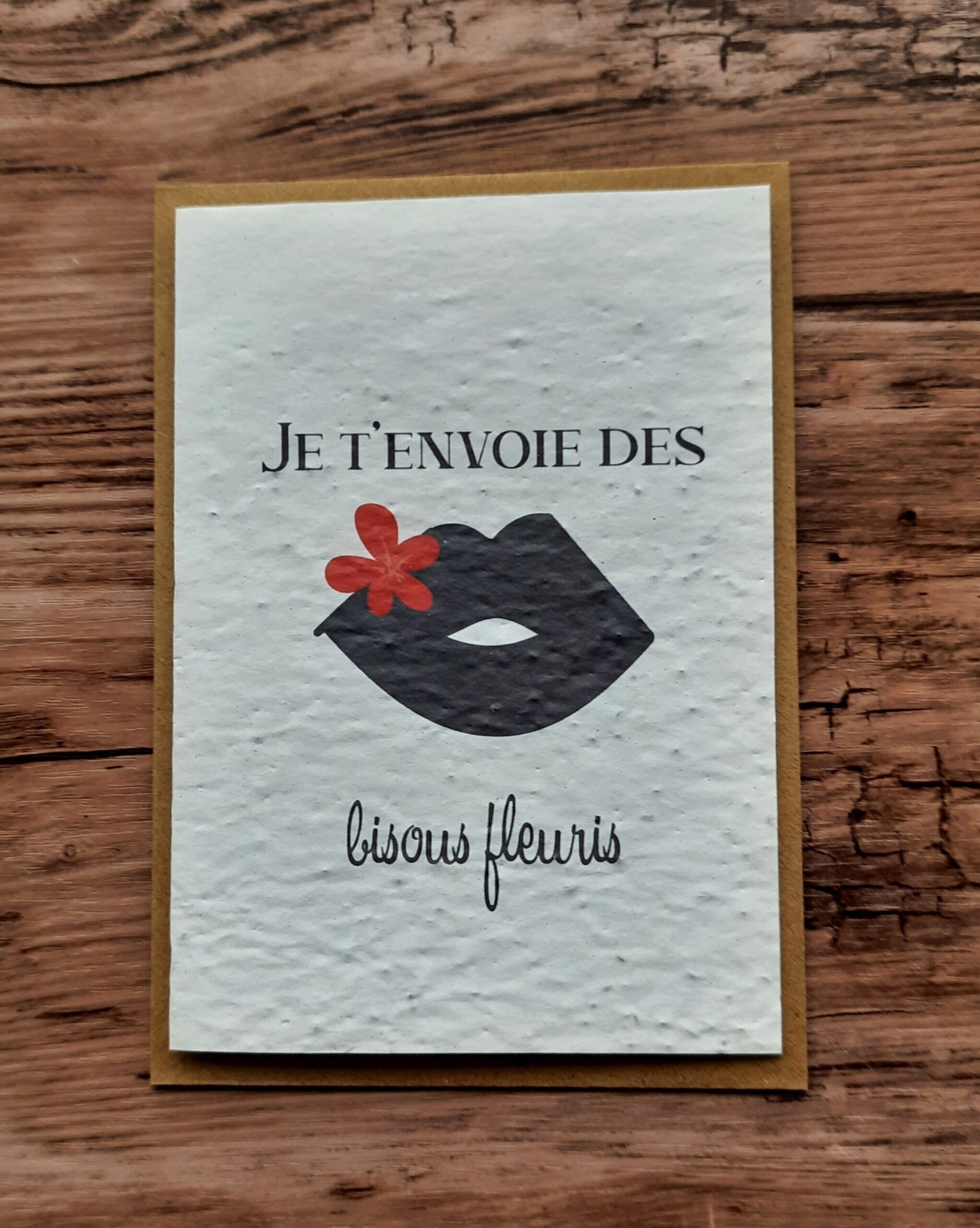 Pflanzkarte – Ich sende Dir Blumenküsse