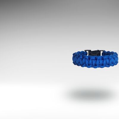 Paracord-Armband mit elektrischer blauer Schnalle