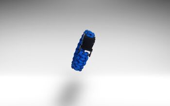 Bracelet Paracord Boucle Bleu Electrique 2