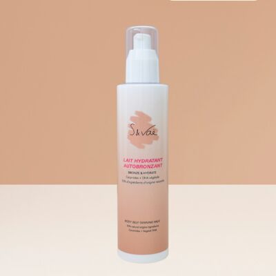 Self-tanning moisturizing body milk, enriched with ceramides