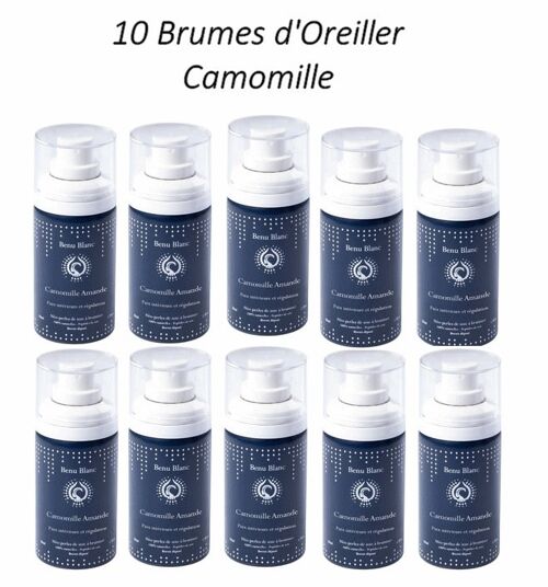 10 Brumes d'oreiller : Camomille Calmante - Prix réduit !