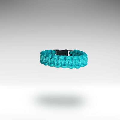 Paracord-Armband mit kolonialblauer Schnalle