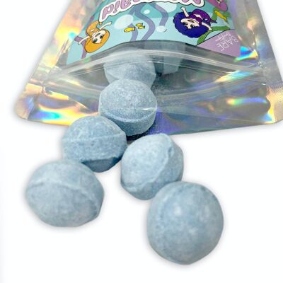 BATH MARBLES - Mermaid Themed. Blueberry Scented Mini Bath Marbles - Pack of 12.  Handmade in the UK.