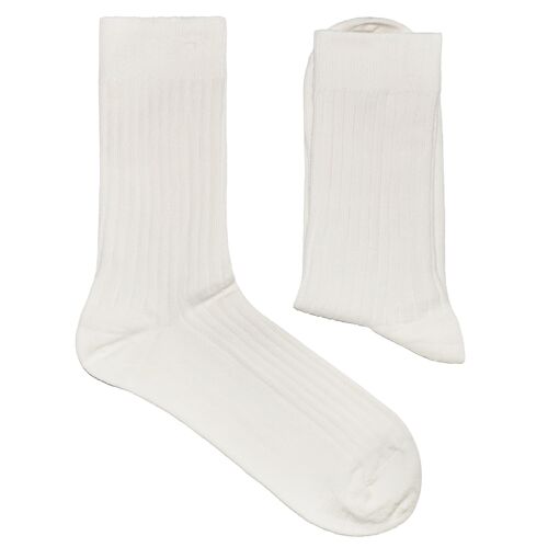 Ribbed Socks for Women >>Latte<< Plain color cotton socks