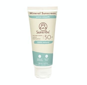 Crème Solaire Minérale Naturelle Active Suntribe SPF50 1
