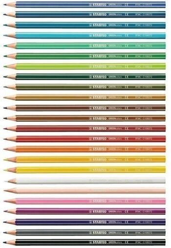 Crayons de couleur - Etui carton x 24 STABILO GREENcolors ARTY 2